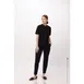 Chef Works SHC08W-BLK-M Womens M Black Seersucker Cook Shirt, Short Sleeves, Snap Front, Poly/Cotton 1 image