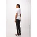 Chef Works SHC08W-WHT-S Women's Cook Shirt, Small, White, Poly/Cotton, Short Sleeve, Snap Front 2 image