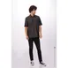 Chef Works SKS002-BLK-4XL Men's Detroit Cook Shirt, Short‑Sleeve, Black, 4XL, 100% Cotton Denim 1 image