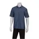 Chef Works SKS002-IBL-M Men's Detroit Cook Shirt, Medium, 100% Cotton Denim, Indigo Blue 1 image