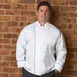 Chef Works TRCC-WHT-XL - Sicily Executive Chef Coat, Long Sleeve, White, 65/35 Poly‑Cotton, XL 1 image