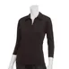 Chef Works TSWO-BLK-2XL Women's Cook Shirt, 2XL, Black, Poly/Cotton, 3/4 Sleeve, V-Neck Polo 1 image