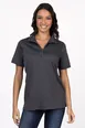 Chef Works Z650W-IGY-XL Women's Collared Polo Cook Shirt, XLarge, 100% Polyester, Iron Gray 1 image