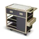 Forbes Industries F35-5531 Fusion Tableside Medical Cart, 18"W x 34.5"L x 34"H, HPL cabinet, avonite top, steel tube frame, 2 drawers, powder‑epoxy finish, 4 black swivel casters with brakes 2 image