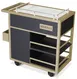Forbes Industries F35-5531 Fusion Tableside Medical Cart, 18"W x 34.5"L x 34"H, HPL cabinet, avonite top, steel tube frame, 2 drawers, powder‑epoxy finish, 4 black swivel casters with brakes 1 image