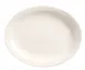Libbey 740-901-219 China Platter, Oval 9½" x 7¾" Cream White Porcelain Narrow Rim - 12/Case 1 image