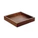 Playground 742890091000000 Square Walnut Stand, 7‑1/8" W x 1‑1/4" H, Wood Finish - Case 1 image