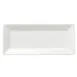 Libbey 840-901-146 Porcelain Platter 14-1/3" L x 6-1/3" W x 1-1/3" H White Rolled - 6/Case 2 image