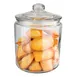 APS Germany APS 82252 Glass Storage Jar, 135 oz 4-10 qt, 7.125" Dia, Glass with PE Seal - 2/Case 1 image