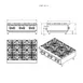 Atosa USA ATHP-36-6-LP 36" Countertop LP Gas Hotplate w/ (6) Burners, Manual Controls, 150.000 BTU 8 image