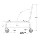 Hobart HBR300-STAND Moveable Cart for HBR302-1 Scale, Steel Frame, Film & Shrink Wrap Stand 4 image