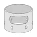 Hobart SLEEVE-SILVER 12" Stainless Steel Silver Saver Sleeve, Garbage Disposal Part - Silver Finish 1 image