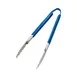 Browne USA 5512BL Utility Tongs – 12"-13" Stainless Steel Blue PVC Coated Handles, 1.0 mm Thickness 1 image