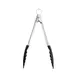Browne USA 74708605 Tongs, 9.5" Heat‑Resistant to 575°F, Silicone‑Tip Steel, Red Push/Pull Lock 1 image