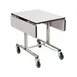 Forbes 4962-WDS Srv Tbl 35½"L×39½"W Tilt‑Up Top Lam 2 Leaves 4 Casters (2 Brk) Rails w/ Shelf Frame 1 image