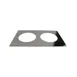 GET T0B011-2-ABK Cast Iron Dutch Oven, 21.575" x 13.228" Black, CA-011 Cut-Out, Fits CA-011RING 1 image