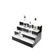 Victory LBD3-60L Lighted Liquor Display, 3‑Tier 60" Wide, 45‑Bottle, Black Gloss, LED, Shelf Control 1 image