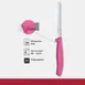 Victorinox 6.7836.L115 Utility Knife – 4.5" Serrated Blade, Stainless Steel, Pink Handle, 3"-4" 3 image