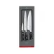 Victorinox 7.7243.3 Grand Maitre 3‑Piece Knife Set, 3½" Paring, 8" Slicing, 8" Chef’s, Black, Roll Bag 1 image