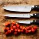 Victorinox 7.7243.3 Grand Maitre 3‑Piece Knife Set, 3½" Paring, 8" Slicing, 8" Chef’s, Black, Roll Bag 2 image