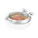 Vollrath 46127 Glass Lid, 6‑Qt Rectangular with Stainless Trim for Intrigue 46125 Chafer 1 image