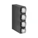 Vollrath B4V LidSaver Dispenser Cabinet, Black Plastic Box System with 4 Vertical Lid Compartments 1 image