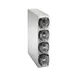 Vollrath K58824 LidSaver3 4‑Compartment Steel Lid Dispenser, 7‑1/8" W x 23‑3/8" D x 31‑5/8" H 1 image