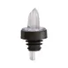 Winco CR-400 Bar Maid Clear Plastic Bar Pourer, Free Flow, Clear Spout, No Collar - 1/Pack 1 image