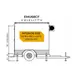 Everidge EMU68CF Mobile Cooler/Freezer Units, Refrigerated Trailer, 6' W x 8' L, 0°F - 50°F, 4" Insulated Walls, Govi Refrigeration System 2 image