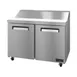 Hoshizaki VSR48A-12 48" 2-Door Sandwich and Salad Prep Table, 12 Pans, Stainless Steel 2 image