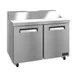 Hoshizaki VSR48A-12 48" 2-Door Sandwich and Salad Prep Table, 12 Pans, Stainless Steel 3 image