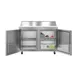 Hoshizaki VSR48A-12 48" 2-Door Sandwich and Salad Prep Table, 12 Pans, Stainless Steel 4 image