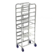 Winholt AL-1210-XB End Load Aluminum Mobile Platter Rack - Heavy Duty Reinforced Uprights 1 image