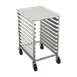 Winholt AL-1810H-SSTOP-LC Mobile Half Size End Load Pan Rack w/ (10) 18" X 26" Pan Capacity 1 image