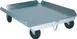 Winholt D-2027 Pizza Dough Box Dolly 27" x 20" x 8" Holds 18" x 26" Aluminum 4" Plate Casters 300 lbs NSF 1 image