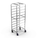 Winholt SS-1810B Stainless Steel Mobile Pan Rack w/ (10) 18" Platters 1 image