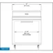 Continental Refrigerator SW32N8 32" 1-Door Sandwich and Salad Prep Table, 8 Pans, Stainless Steel Exterior 4 image
