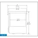 Continental Refrigerator UC48N 48" 2-Door Undercounter Refrigerator, Stainless Steel Ex, Front Breathing, 10.5 cu. ft. 3 image
