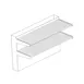 Garland US Range CCDBR-48NSBR Cuisine Back Riser, Double-Deck, 35" High 1 image