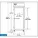 Continental Refrigerator 1REN 28.5" 1-Section Reach-In Refrigerator w/ Solid Door, Stainless Steel Front Aluminum Exterior, 21 cu. ft. 3 image