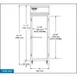 Continental Refrigerator 1RN 26" 1-Section Reach-In Refrigerator w/ Solid Door, Stainless Steel Front Aluminum Exterior, 20 cu. ft. 3 image