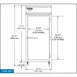 Continental Refrigerator 1RXN 36" 1-Section Reach-In Refrigerator w/ Solid Door, Stainless Steel Front Aluminum Exterior, 30 cu. ft. 3 image
