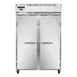 Continental Refrigerator 2RN 52" 2-Section Reach-In Refrigerator w/ 2 Solid Doors, Stainless Steel Front Aluminum Exterior, 48 cu.ft. 1 image