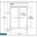Continental Refrigerator 2RN 52" 2-Section Reach-In Refrigerator w/ 2 Solid Doors, Stainless Steel Front Aluminum Exterior, 48 cu.ft. 2 image