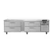 Continental Refrigerator D84GN 84" 4 Drawers Refrigerator Griddle Stand Chef Base w/ Marine Edge 1 image