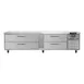 Continental Refrigerator D96GN 96" 4 Drawers Refrigerated Chef Base w/ Marine Edge, Griddle Stand 1 image
