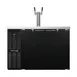 Continental Refrigerator KC50N – 50" Keg Cooler, 16 Cu ft, Black Enamel, 2‑Tap Column, Digital 1 image