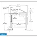 Continental Refrigerator PA43N 43" Pizza Prep Table w/ 1 Full & 1 Half Doors, 12 cu. ft. 3 image