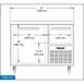 Continental Refrigerator RA43N 43" Worktop Refrigerator w/ 1 Full & 1 Half Doors, 12 cu. ft. 2 image