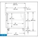 Continental Refrigerator RA43N 43" Worktop Refrigerator w/ 1 Full & 1 Half Doors, 12 cu. ft. 3 image